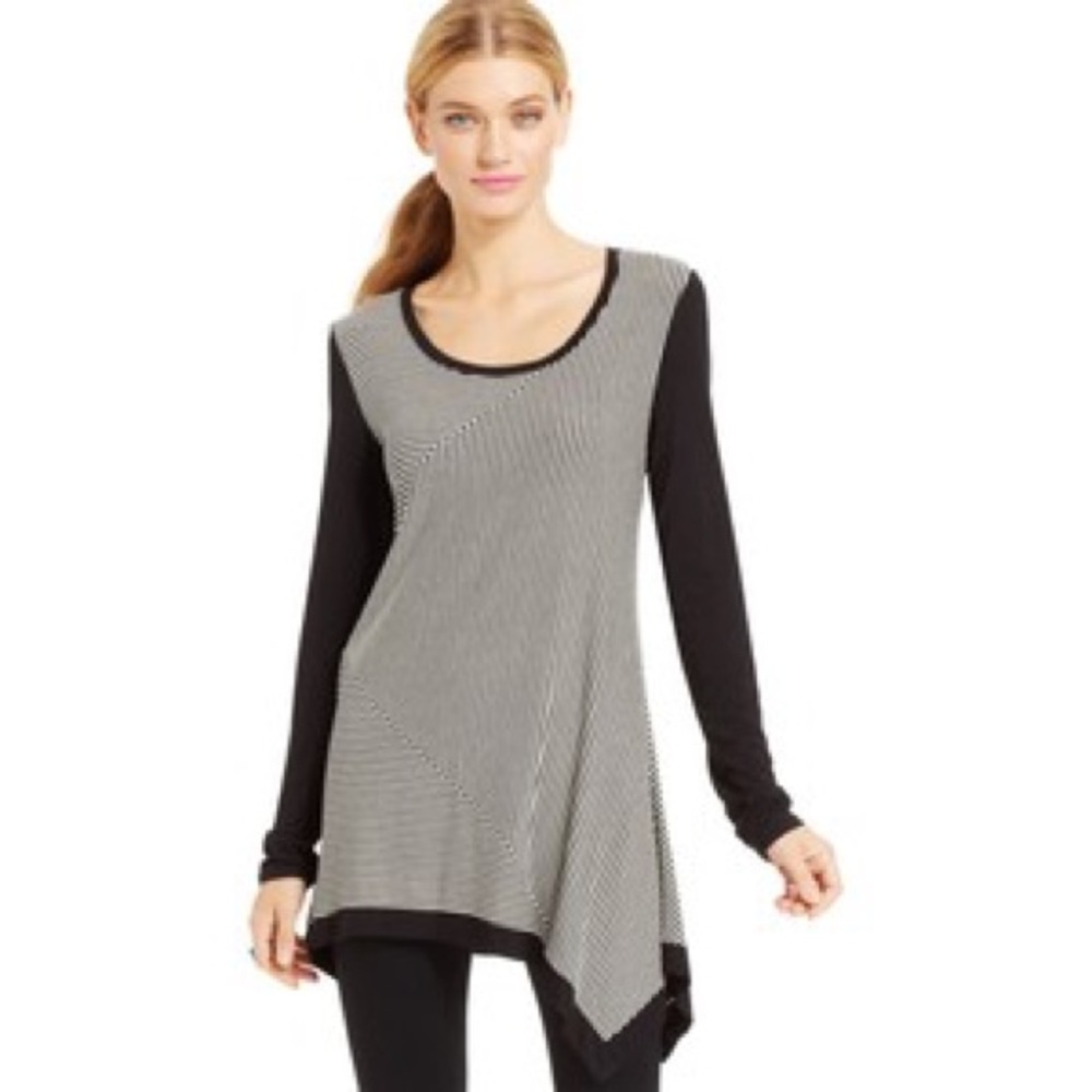 Grace Elements striped long sleeve tunic